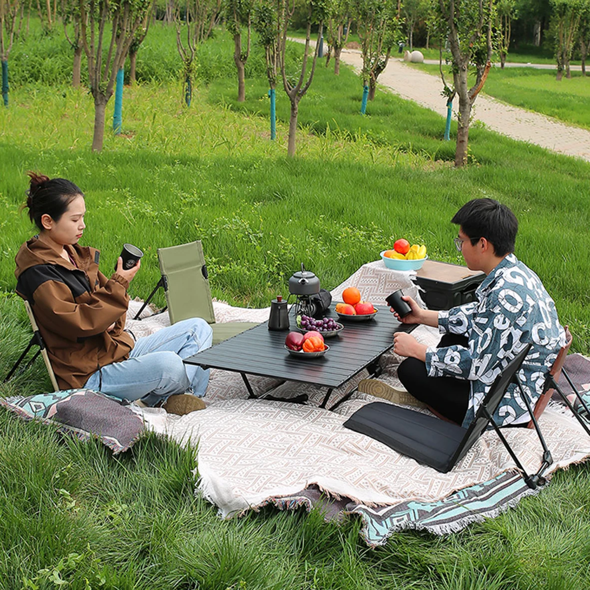 TARKA Camping Single Folding Chair Lightweight Outdoor Beach Picnic