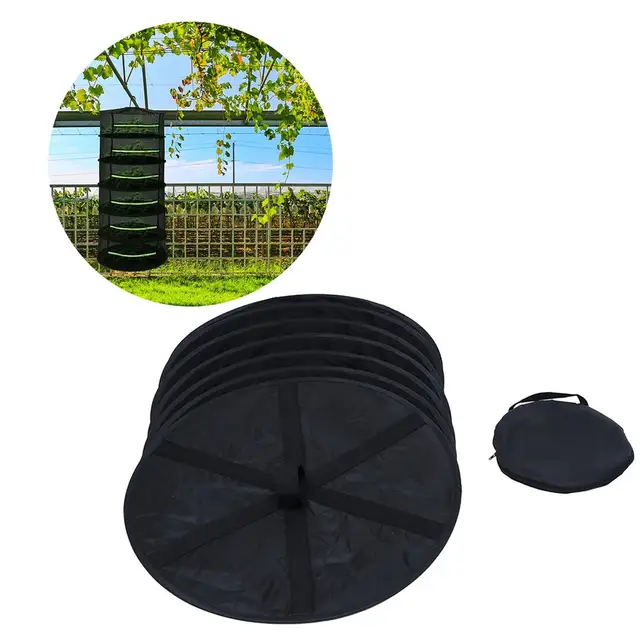 6 Rétegű Gyógynövény Szárítás Nettó Fűszer Függő Kertterület Megtakarító Száraz Állvány - Image 6