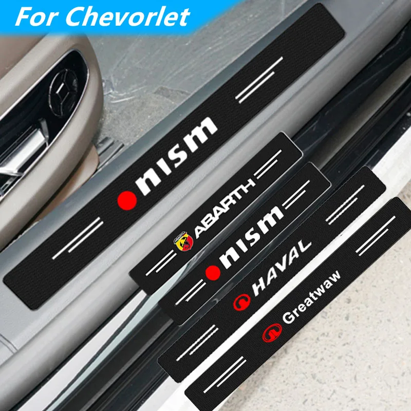 Pegatinas para placa de alféizar de puerta de coche, 4 piezas, para