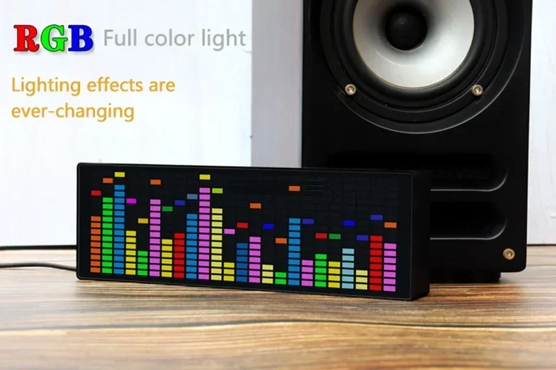 Development Board 1PCS LED Light Stereo Music Spectrum Electronic Clock Voice Rhythm Car Audio Level Indicator