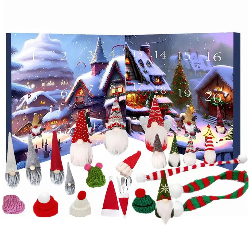 Christmas Gnome Holidays Advent Calendar Christmas Advent Calendar with Surprise Toys Countdown for Kids
