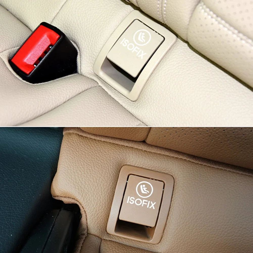 Car Rear Child ISOFIX Switch Seat Safety Cover Child Seat ISOFIX Switch Cover for Mercedes C Class W253 2015-2021 Accessories