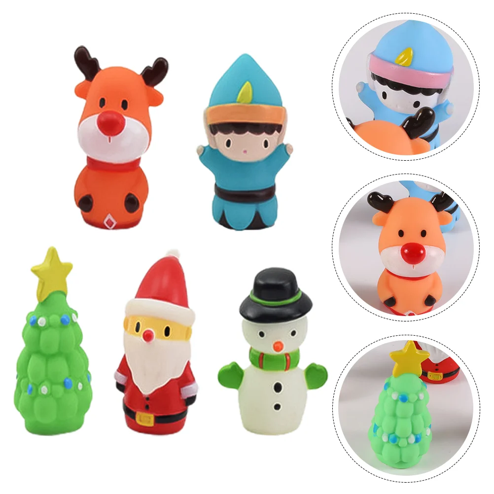 

5 Pcs Christmas Finger Puppets of Fingers for Children Baby Toys Childrens Animal