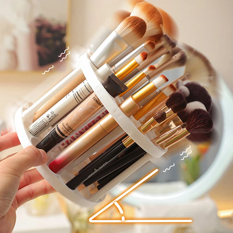Cosmetic Multifunction Large-Capacity For Make-up Brush Storage Box Table Organizer Make Up Tools Pen Storage Holder 4
