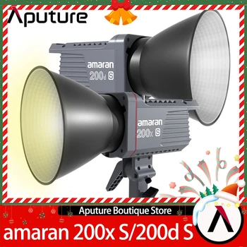 Aputure 아마란 200x S 200W 2700-6500K 이중 색상 LED COB 사진 비디오 라이트 아마란 200d S / 100d 5600K 일광 필 램프