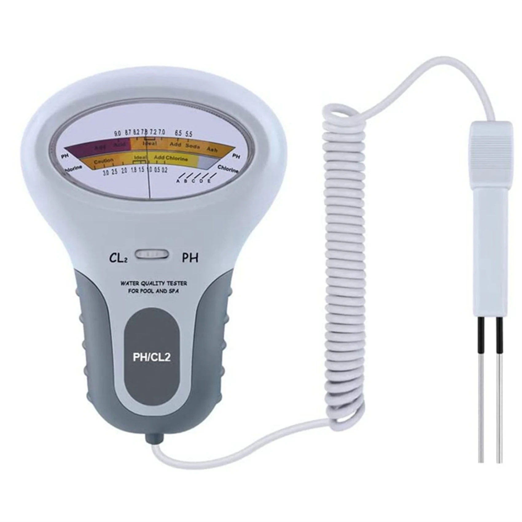 

Портативный тестер качества воды 2 в 1, измеритель PH и уровня хлора CL2 для домашнего анализа