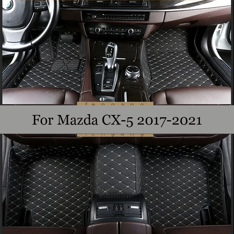 

Carpets For Mazda CX-5 cx5 MK2 2021 2020 2019 2018 2017 Car Floor Mats Interior Custom Parts Protect Rugs Waterproof Covers