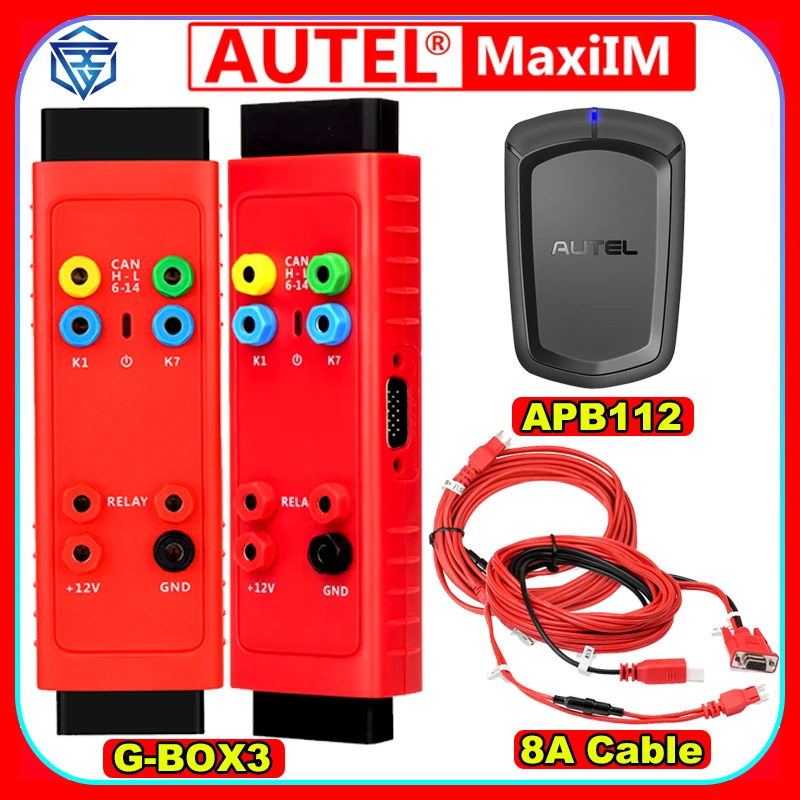 Новинка, адаптер Autel MaxiIM G-BOX 3G-BOX3 GBOX3 и смарт-симулятор ключей APB112 и набор ключей TOYOTA 8A BLADE AKL, программатор ключей, все ключи потеряны