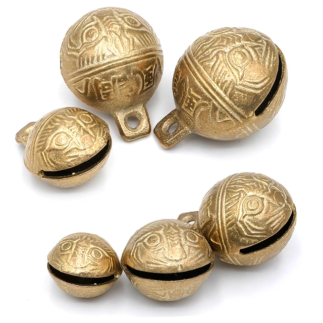 1Pc Sheep Pet Dog Copper Bells Animal Identification Feeding Device Farm Livestock Grazing Bells Pet Supplies 6
