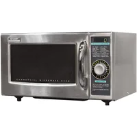 Sharp R-21LCFS Medium-Duty Commercial Microwave Oven with Dial Timer, Stainless Steel, 1000-Watts, 120-Volts, One Size 1