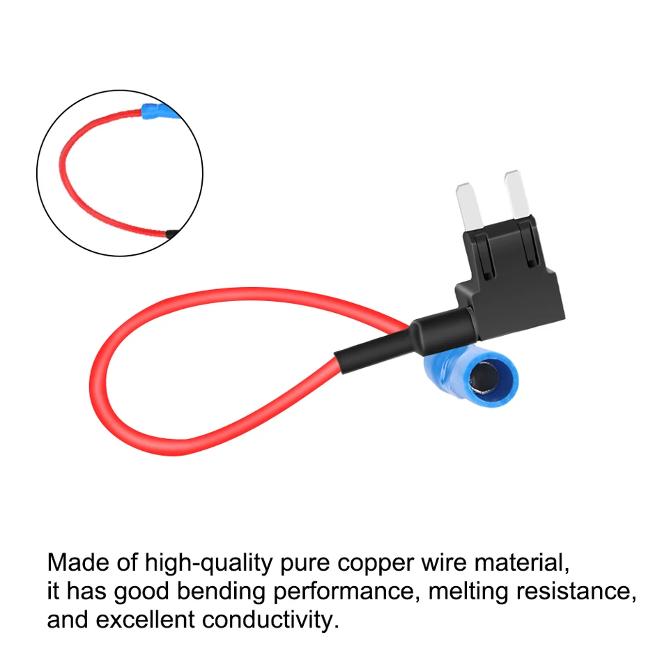 SPORTARC 12Pack 12V Add-a-Circuito Fusibile Rubinetto Adattatore Mini Lama Fusibile Titolare ATM APM Per Dispositivo Elettronico Sulla Maggior Parte Dei Veicoli & Barca - Foto 7