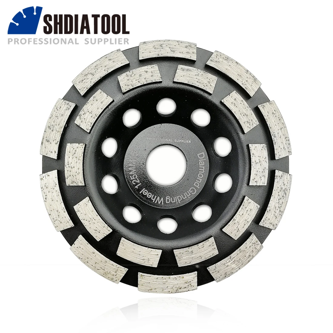 

SHDIATOOL 1pc 5inch Diamond Grinding Wheel Cup Wheel Dia125mm Bore22.23mm For Concrete Marble Brick Stone Polishing Plate