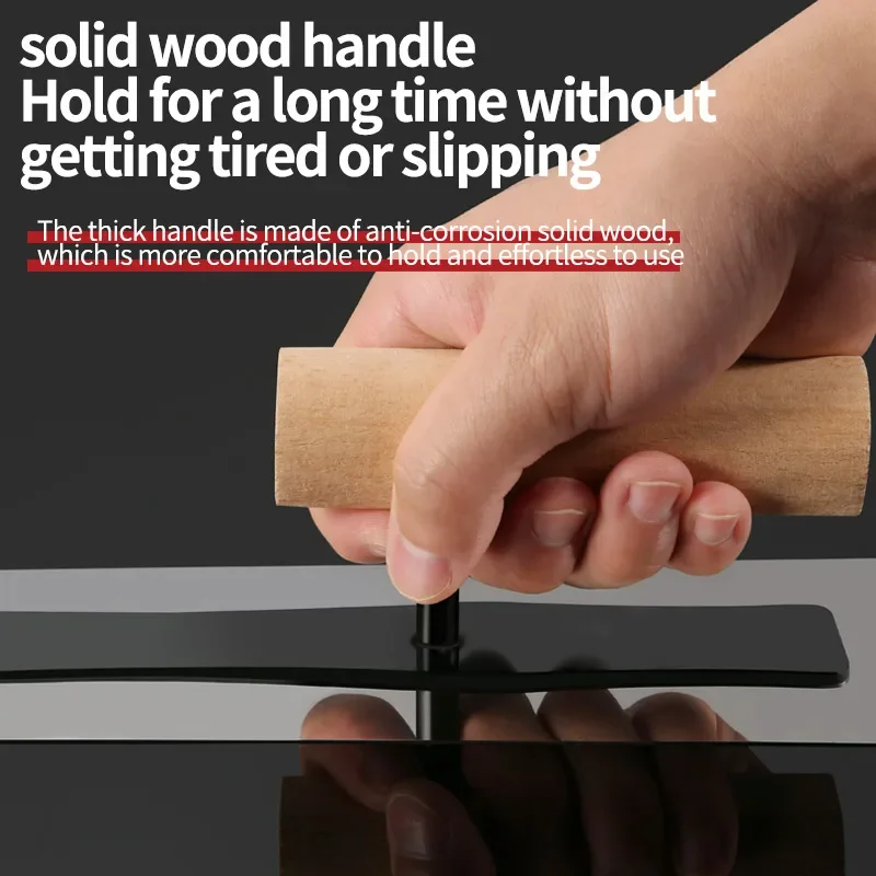 Professional Stainless Steel Plaster Trowel with Wooden Handle Plastering Concrete Trowel Construction Tools