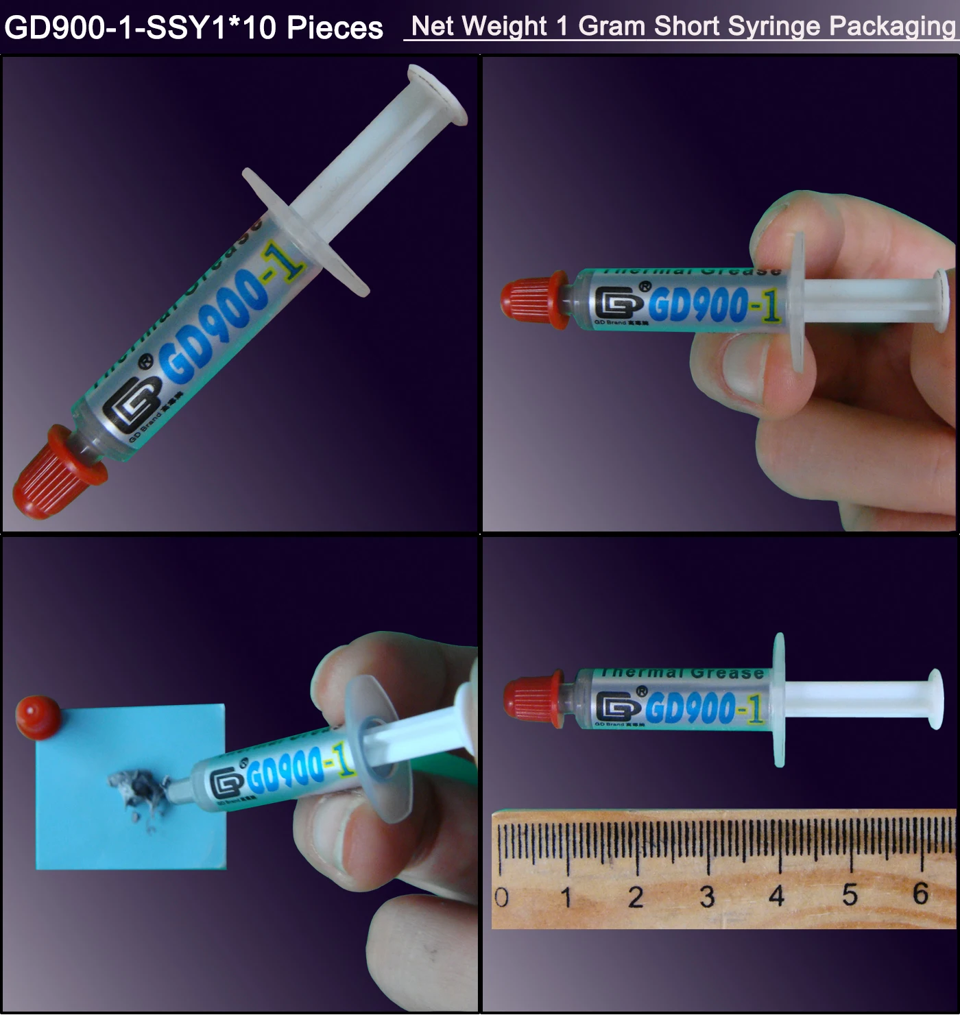 pâte de graisse composé de dissipateur de chaleur en plâtre pour cpu gpu ssy bx cb cn st poids net grammes gris