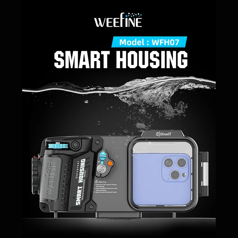 Weefine WFH07 Universal Smart Phone Housing (iPhone & Android) Scuba Diving Underwater Photography Videography Cellphone Case