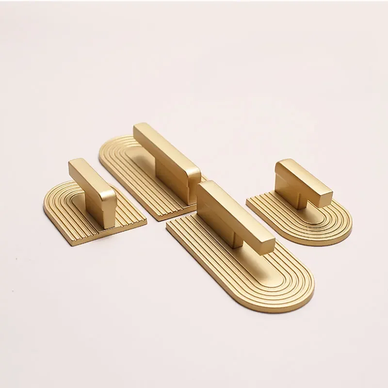 Description Picture 3 of itemGold Cabinet Handles and Knobs Bedroom Wardrobe Pulls Simple Zinc Alloy Furniture Hardware Kitchen Accessories 16/32mm