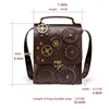 Retro Steampunk Women Shoulder Bags Vintage Clock Money Clutch Handbag Daily Ladies Casual Crossbody Purse Fashion Personality A 6