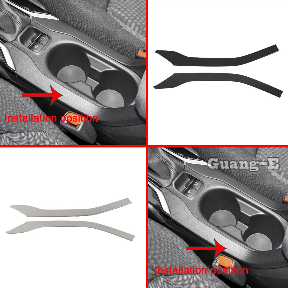 Per Toyota Corolla Cross Xg10 2022 2023 2024 + Steel Car Water Cup Holder Strip Frame Stick Pomello Del Cambio Trim Accessori Interni