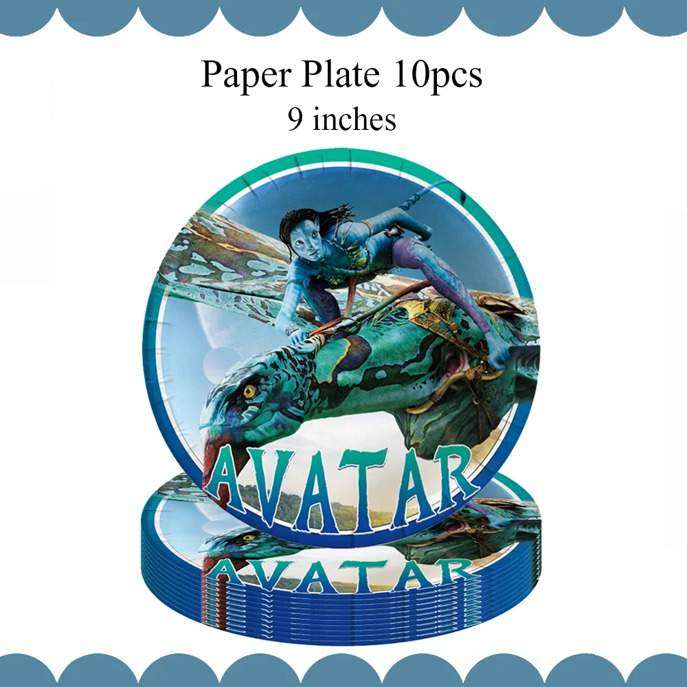 Science Fiction Film Avatar Kids Birthday Party Decoration Tableware Paper Cups Plates Napkins Baby Shower Boys Supplies Gifts