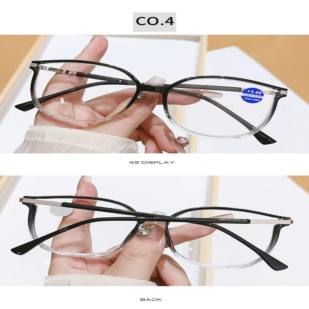 Trendy Lesebrille Anti Blau Licht Presbyopie Brille Männer Frauen Großen Rahmen Presbyopie Brille + 1,0 + 1,5 + 2,0 + 2,5 + 3,0 – Detail 7