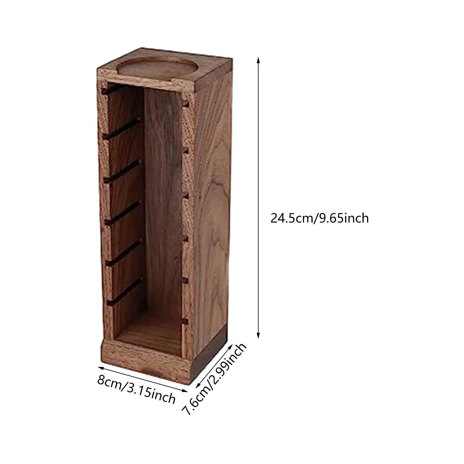Coffee Powder Bowl Storage Shelf Wooden Multifunction Coffee Filter Basket