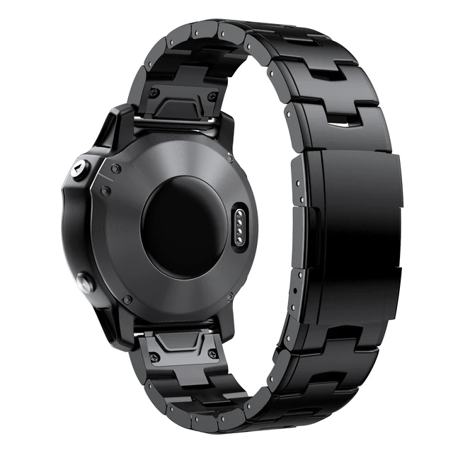 Premium Titanium Metal Watch Band Bracelet with Quick Fit 22mm/26mm Strap Adjustment