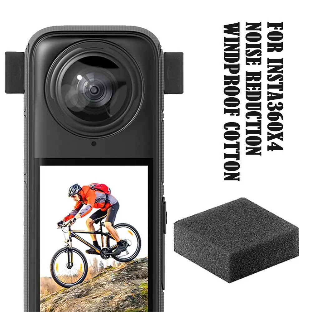 Insta360 Accessory Mic Wind Muff For Insta 360X4 Removable Tight Fit Windproof Foam Noise-Reducing For Insta 360X3/X2 Camera Audio Accessories