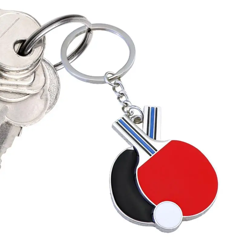 Stylish Table Tennis Racket Keychain Gift