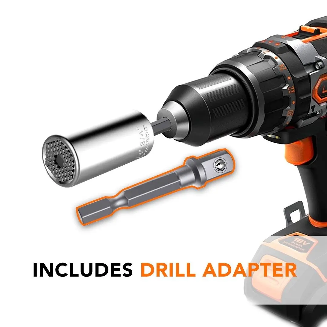 

Effortless Bolt Mastery Universal Grip for Nuts, Bolts, and Screws in a Snap Multipurpose Socket Ratchet Wrench