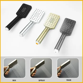 Asta di sollevamento per doccia regolabile montata a parete cromata con soffione doccia portatile a 3 funzioni Accessori per il bagno con tubo flessibile in acciaio inossidabile 1