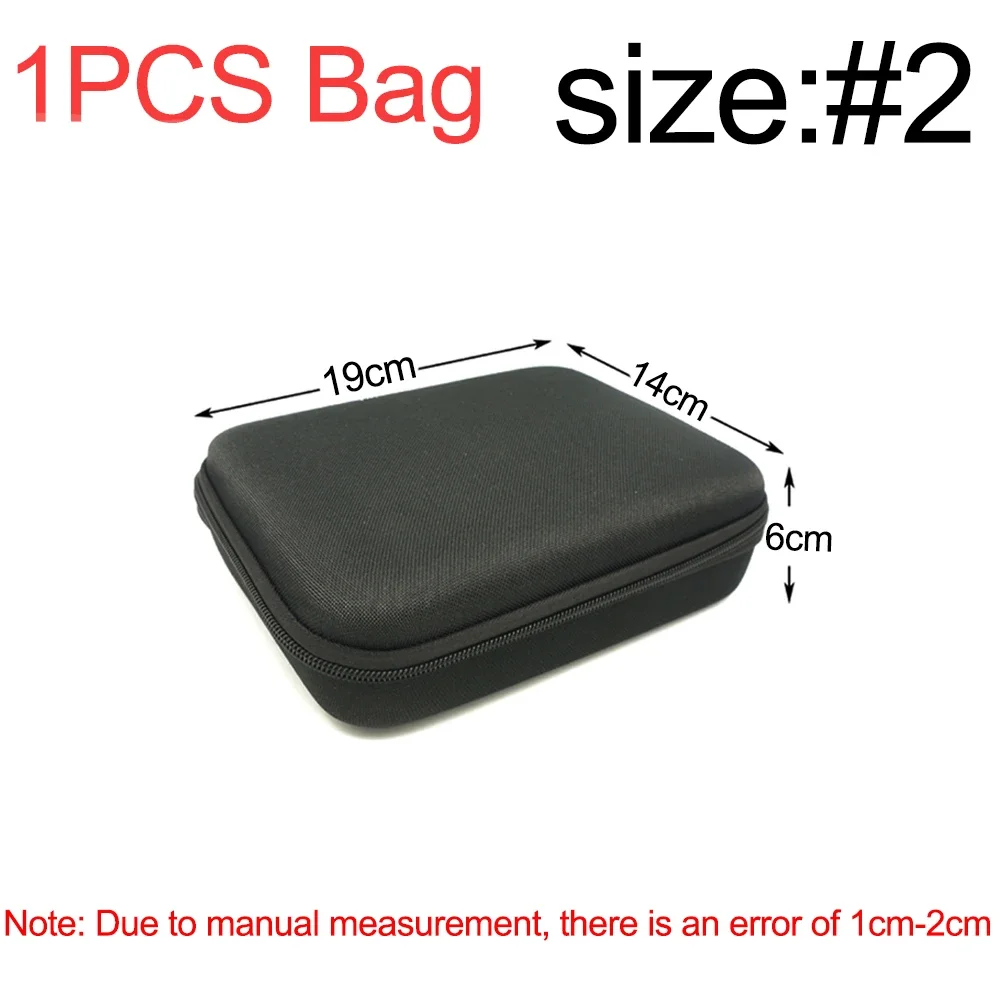 Versatile EVA Hard Storage Case with Zipper Closure - Durable Shockproof Outdoor Bag for Accessories and Tools