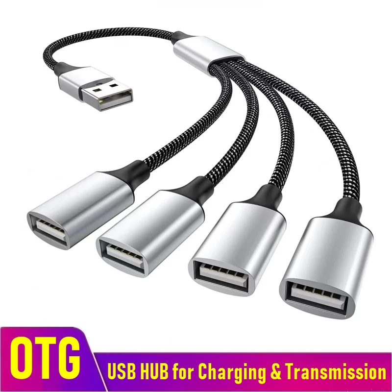 USB-концентратор с 4 портами USB Type-C и поддержкой быстрой передачи данных