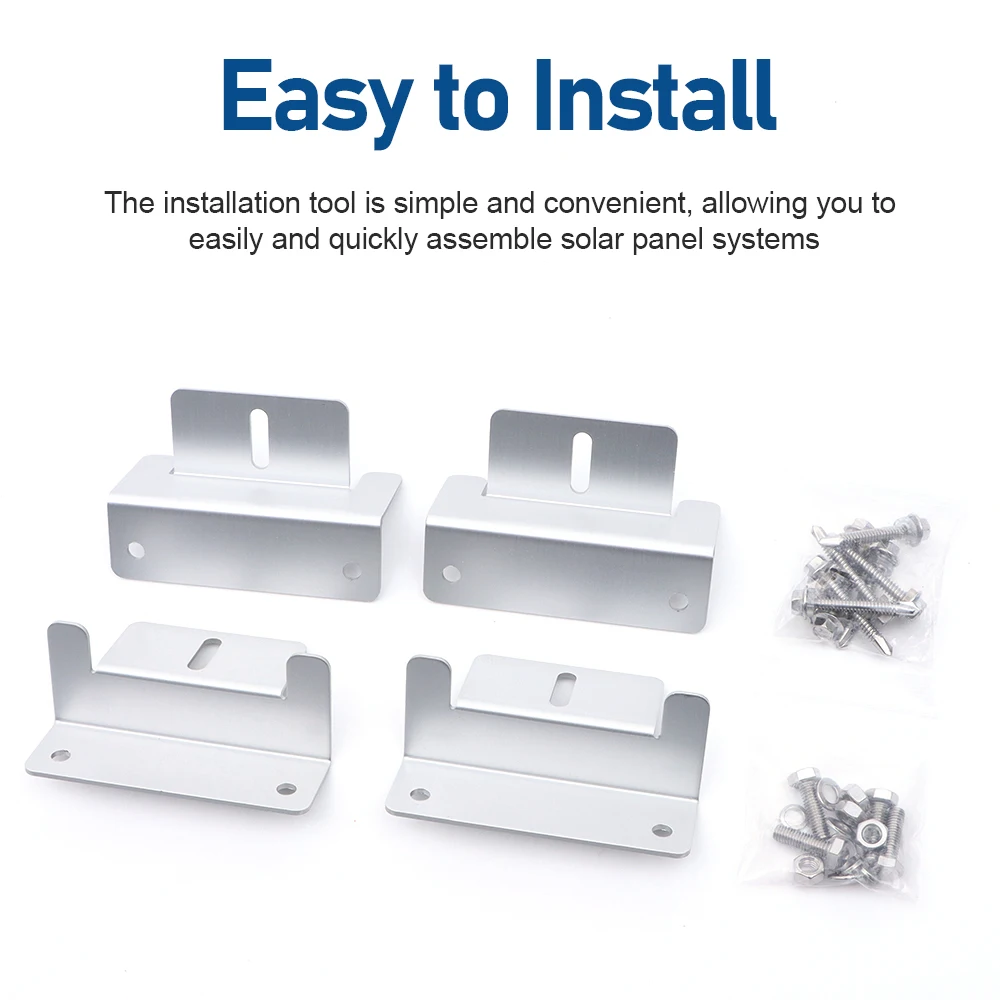Durable Z-Bracket Solar Panel Roof Mount | Heavy-Duty Support for Boat, RV, Off-Grid Installations