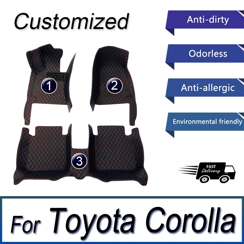 

Car Mats For Toyota Corolla E110 1996~2002 Car Interior Parts Alfombrillas Coche Floor Mats Alfombra Para Auto Car Accessories