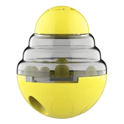 Interactive Treat Dispenser & IQ Enhancer Dog Toy (Yellow)
