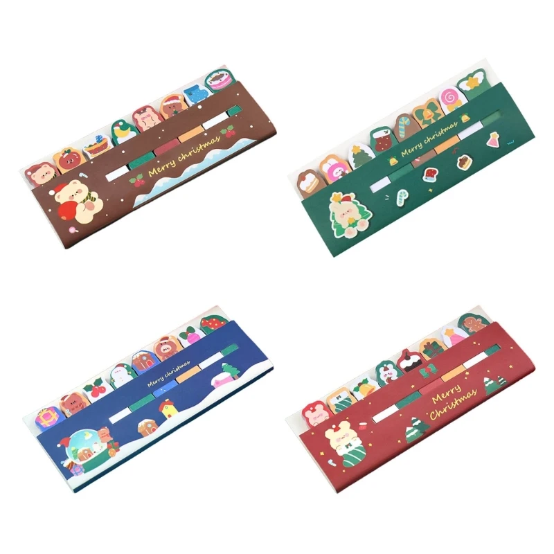 

200 Pcs Christmas Page Markers Index Tabs Sticky Note for Page Markers
