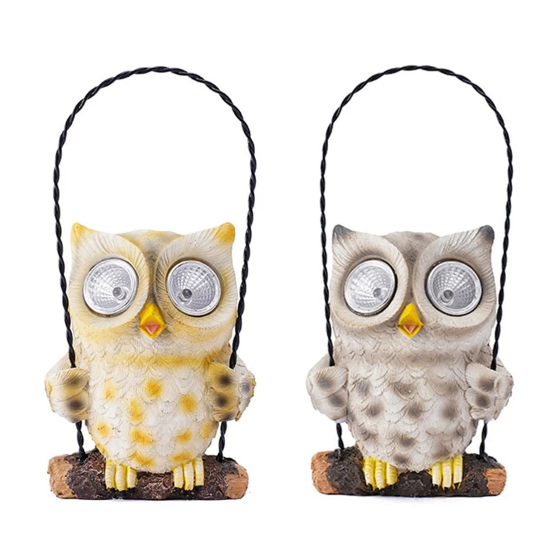 

Solar Resin Owl Light Decorative Lamp Festival Holiday Birthday Decoration Dropshipping