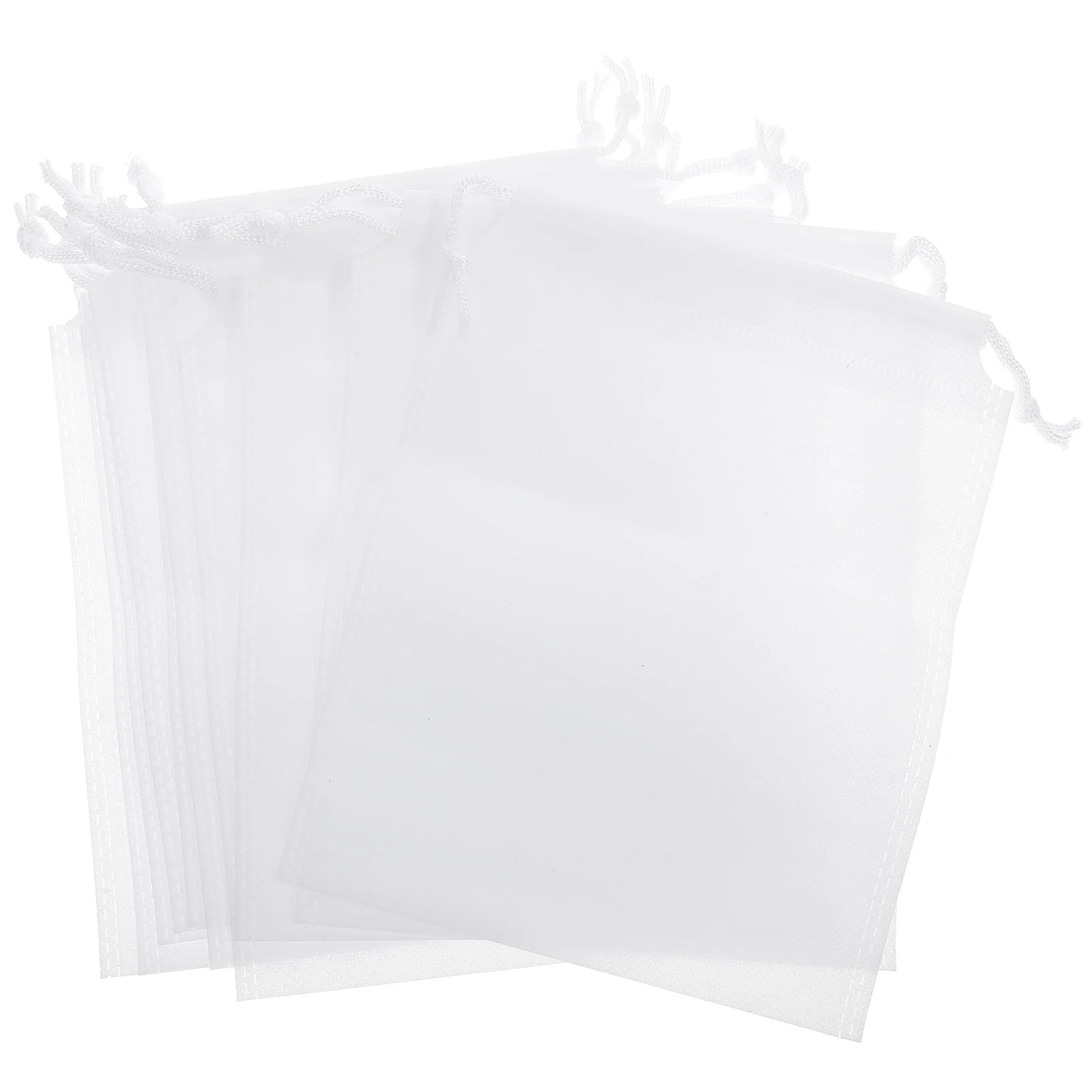 

10pcs Fishing Net Bag Bait Container Draw String Mesh Sack Non-woven Net Bag