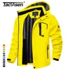 TACVASEN Spring Autumn Lightweight Jackets Mens Mesh Lined Waterproof Rain Jacket Outdoor Fishing Hiking Jacket Male Windbreaker 1