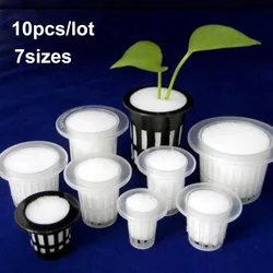 Soilless Mesh Plant Grow Pots Net Basket Holder Vegetable Nursery Cup tray Sponge Hydroponic Colonization