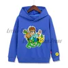 Merch A4 Lamba Children Hooded sweatshirts Cartoon Green LAVA LAVA Boy Girl clothes Spring Autumn Boy Girl Sweatshirt with hood 2
