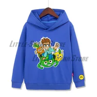 Merch A4 Lamba Children Hooded sweatshirts Cartoon Green LAVA LAVA Boy Girl clothes Spring Autumn Boy Girl Sweatshirt with hood 2