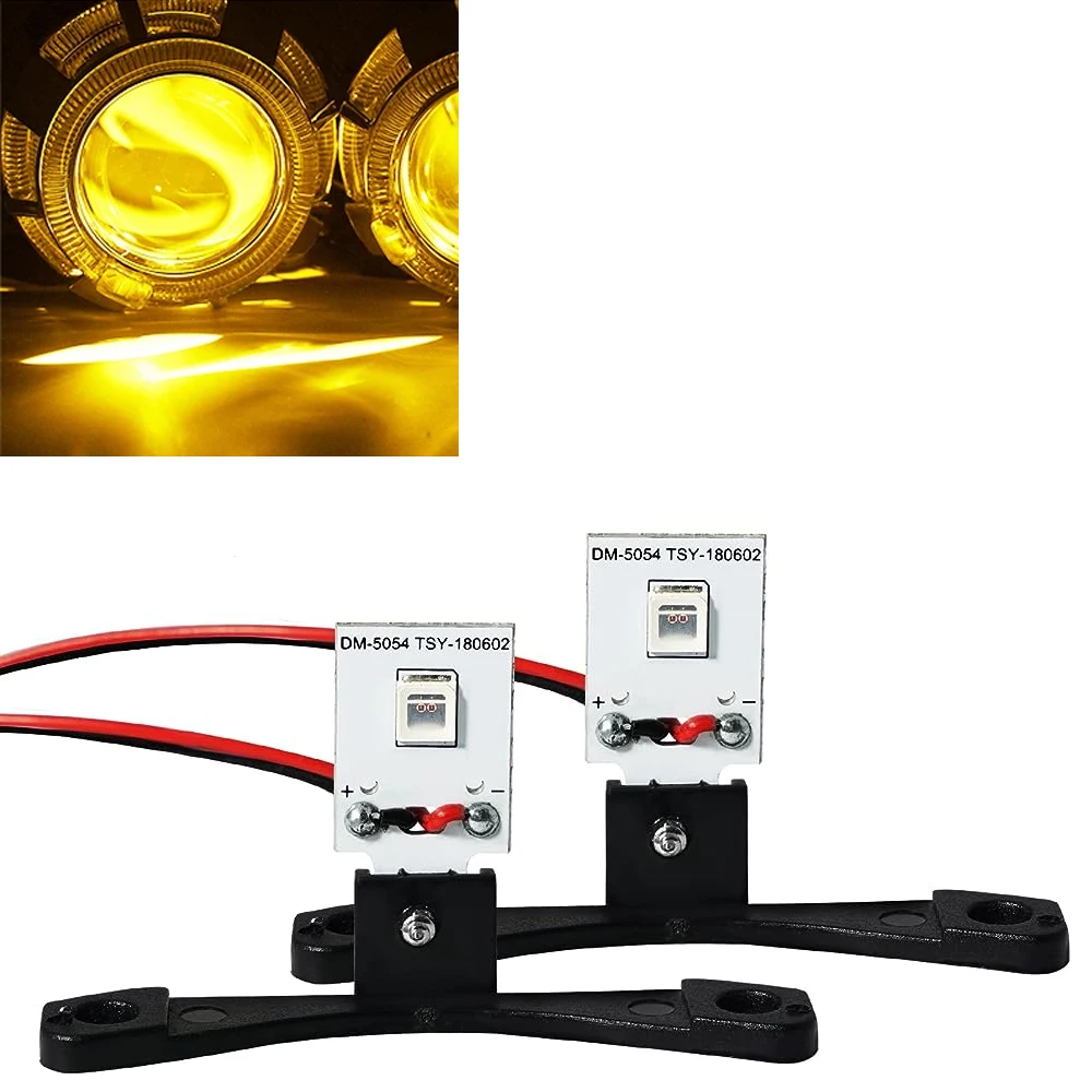 LED Devil Eye RGB Lights for Automotive and Motorcycle Headlights, App-Controlled
