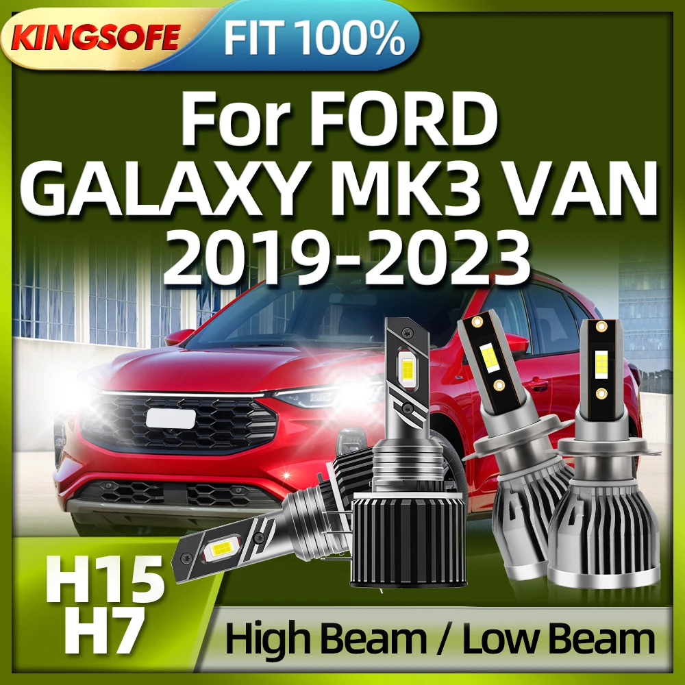 

Roadsun H7 LED Headlight H15 Bulbs 26000LM 110W Car Light 6000K For FORD GALAXY MK3 VAN 2019 2020 2021 2022 2023
