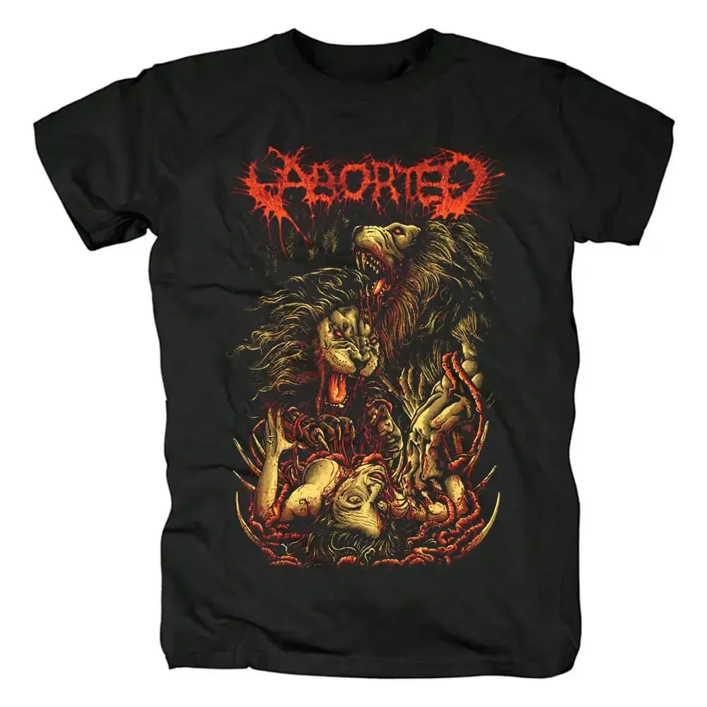 thumbnail image 1 of Camiseta de manga corta de alta calidad para hombre y mujer, Camiseta Grindcore abortada, Camiseta de algodón de banda Punk Rock de Metal Vintage, Tops Y2k, ropa de calle, 1 of 4