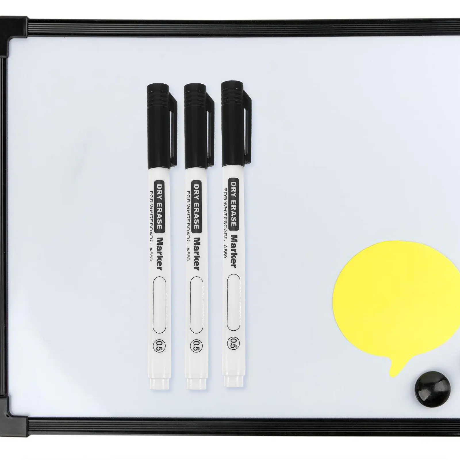 10Pcs 얇은 팁 드라이 지우기 마커 부드러운 필기감 편안한 그립 번짐 없음 교육용 사무실 가정용 긴 수명