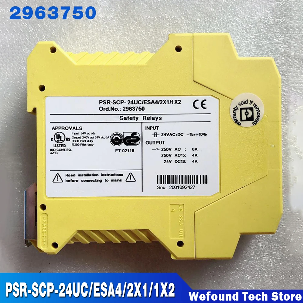

For Safety Relays For Phoenix Work Good PSR-SCP-24UC/ESA4/2X1/1X2 2963750