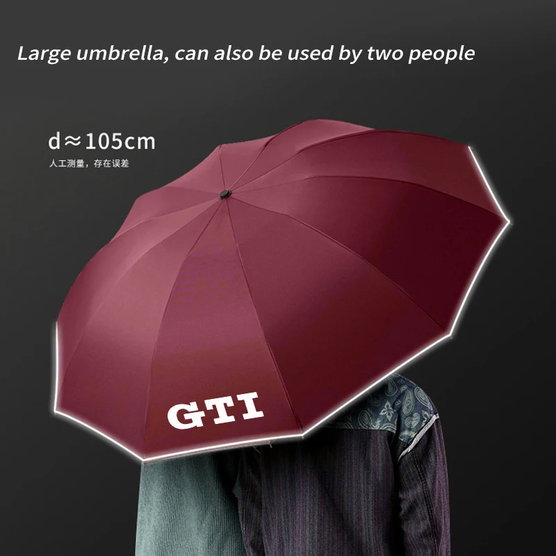 Car Fully Automatic Reflective Umbrella Folding Sunshade For Volkswagen R GTI Golf Touareg Passat Scirocco Tiguan T-Cross Arteon