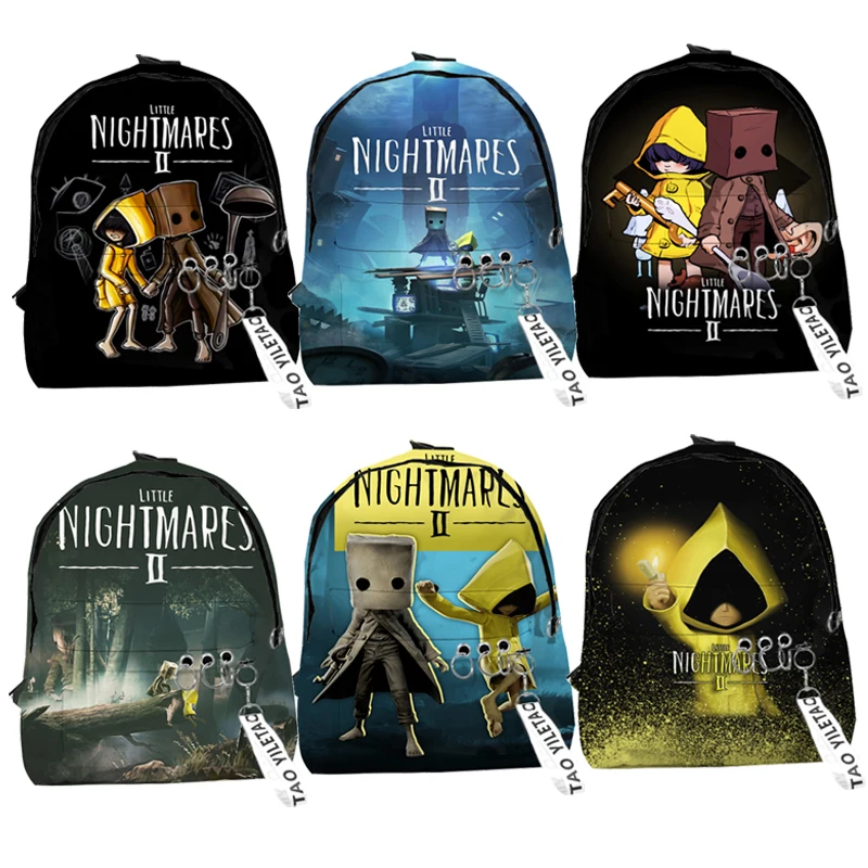 Game Little Nightmares 2 Backpack 3D Print Student Children Back to School Bookbag Boys Girls Travel Laptop Daypack Shoulder Bag