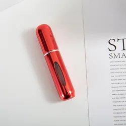 Portable Refillable Mini Perfume Spray Bottle - Travel - Size Atomizer Container (5ml Bright Red)